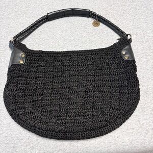 💖 The Sak Original Black Macrame Boho Bag